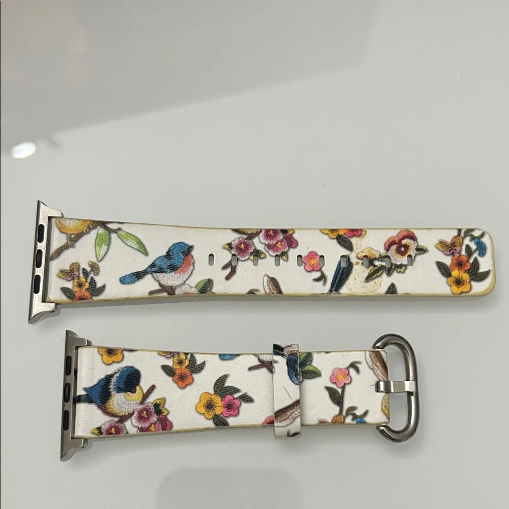 Apple Watch band size 42mm Floral Bird Pattern Watch Band